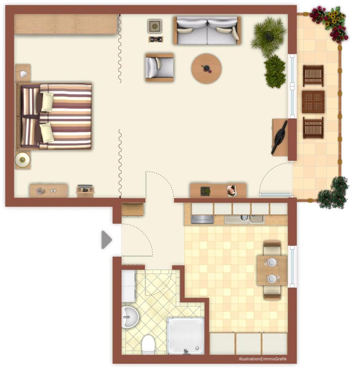 Turmblick Apartment Росток Екстериор снимка
